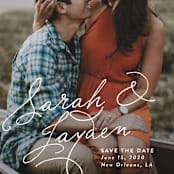 "Name Love" - Save the Dates in Snow by Chasity Smith - Detail
