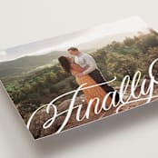 "Finally Getting Married" - Save the Dates in Cotton by Jill Means - Detail