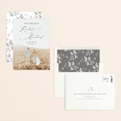 "And she said yes" - Save the Dates in Noir by Alice Carmen - Assembled