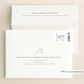"And she said yes" - Save the Dates in Noir by Alice Carmen - FREE Recipient Addressing