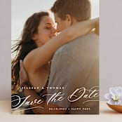 "Slant" - Save the Dates in Snow by Michelle Taylor - Front