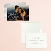 "Stacked" - Save the Dates in Silk by Kelly Schmidt - Assembled