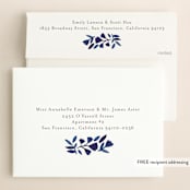 "Wildflower Floral" - Save the Dates in Navy by Katharine Watson - FREE Recipient Addressing