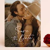 "lovingly" - Save the Dates in Cloud by Carolyn Nicks - Front