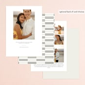 "lovingly" - Save the Dates in Cloud by Carolyn Nicks - Back of Card Options