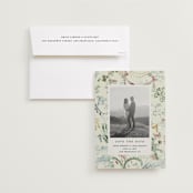 "Chinoiserie" - Save the Dates in Nouvelle by Sumak Studio - Save the Date with Envelope