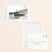 "hand-written" - Save the Dates in Ebony by Lindsay Stetson Thompson - Assembled