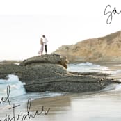 "hand-written" - Save the Dates in Ebony by Lindsay Stetson Thompson - Detail