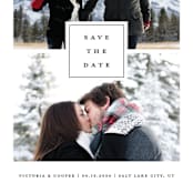"All In" - Save the Dates in Blanc by Stacey Meacham - Detail