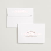 "Surrounding" - Save the Dates in Persimmon by Sarah Cohn - FREE Recipient Addressing