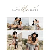 "Simply" - Save the Dates in Golden by Sarah Brown - Detail