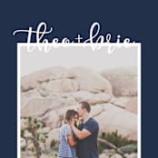 "Favorite Photo" - Save the Dates in Denim by Jody Wody - Detail