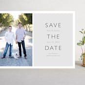 "Modern Date" - Save the Dates in Noir by Waldo Press - Front