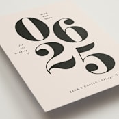 "It's a Date" - Save the Dates in Tuxedo by That Girl Press - Detail