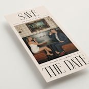"Elongated" - Save the Dates in Ink by Ekko Studio - Detail