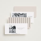 "Vintage Album" - Save the Dates in Snow by Tamara Hilje - Back of Card Options
