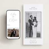"Elegant frame" - Save the Dates in Night Sky by Stacey Meacham - FREE Wedding Website