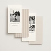 "Mirin" - Save the Dates in Linen by Kate Ahn - Back of Card Options