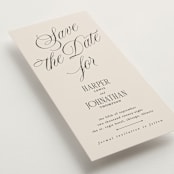 "Mirin" - Save the Dates in Linen by Kate Ahn - Detail