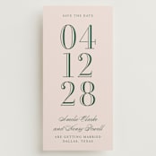 "Hepburn" - Save the Dates in Rose by Megan Davis - Front