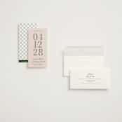 "Hepburn" - Save the Dates in Rose by Megan Davis - Assembled