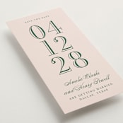 "Hepburn" - Save the Dates in Rose by Megan Davis - Detail