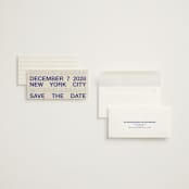 "Be There or Be Square - Save The Date" - Save the Dates in Cream by Cleghorn Creative - Assembled