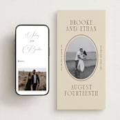 "Ethan" - Save the Dates in Buttercream by Angela Garrick - FREE Wedding Website