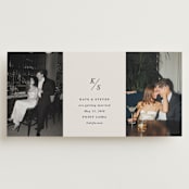"Parker" - Save the Dates in Dove by Olivia Kanaley Inman - Front