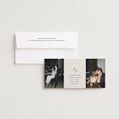 "Parker" - Save the Dates in Dove by Olivia Kanaley Inman - Save the Date with Envelope