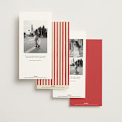 "Love Note" - Save the Dates in Latte by Helena Vitto - Back of Card Options