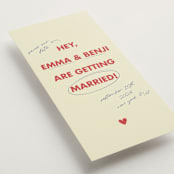 "Love Note" - Save the Dates in Latte by Helena Vitto - Detail