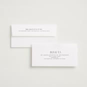 "classic timeless" - Save the Dates in Snow by Maja Cunningham - FREE Recipient Addressing
