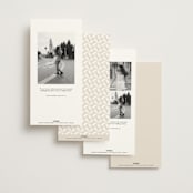 "In Love" - Save the Dates in Linen by Vanessa Doyle - Back of Card Options