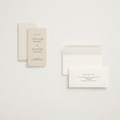 "In Love" - Save the Dates in Linen by Vanessa Doyle - Assembled