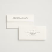 "In Love" - Save the Dates in Linen by Vanessa Doyle - FREE Recipient Addressing