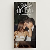 "His & Hers" - Save the Dates in Porcelain by Maria Alou - Front