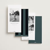 "His & Hers" - Save the Dates in Porcelain by Maria Alou - Back of Card Options