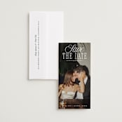 "His & Hers" - Save the Dates in Porcelain by Maria Alou - Save the Date with Envelope
