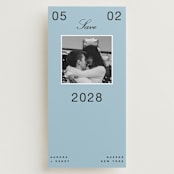 "Chess" - Save the Dates in Wave by Blustery August - Front