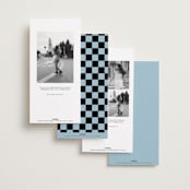 "Chess" - Save the Dates in Wave by Blustery August - Back of Card Options