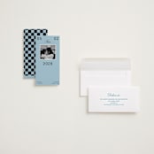 "Chess" - Save the Dates in Wave by Blustery August - Assembled