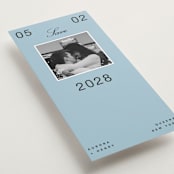 "Chess" - Save the Dates in Wave by Blustery August - Detail