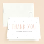 "Sweet Surprise" - Sweet Sixteen Party Thank You Cards in Petal by Leah Bisch - Front