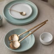 "Loop Salad Servers" - Serving Utensils in bronze by Powered By People