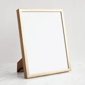 "Gold 11x14" - Standing Frame in brass gold by Minted - Front