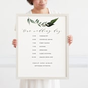 "Maple 16x20" - Standing Frame in pale maple by Minted - With person for scale