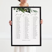 "Black 18x24" - Standing Frame in black by Minted - With person for scale