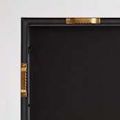 "Gold 18x24" - Standing Frame in brass gold by Minted - Back