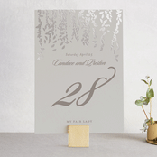 "Cascade" - Table Numbers in Mist by Lori Wemple - Front